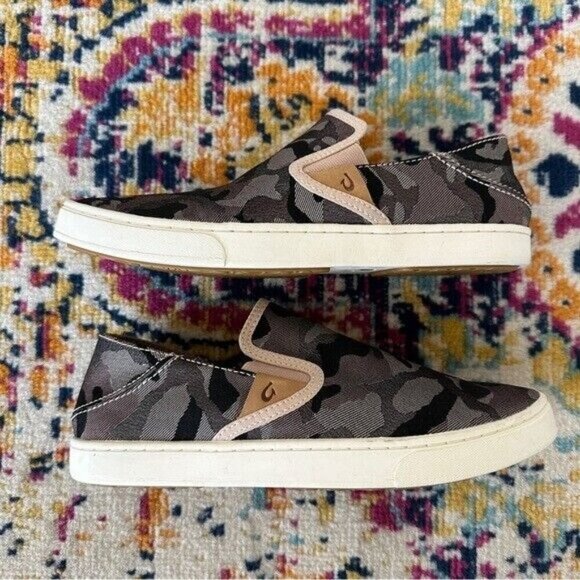 Olukai Womens Pehuea Pa’i Convertible Slip On Sneakers Size 7.5 Pink Camo - Picture 4 of 9